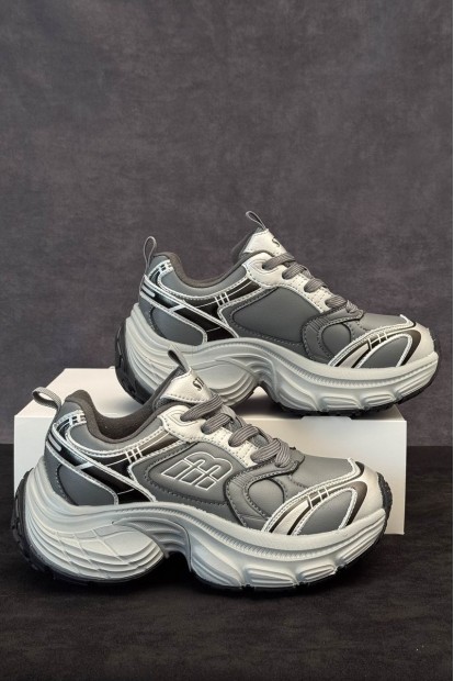 Кросівки жіночі демісезонні, колір темно-сірий, 248RCX1530