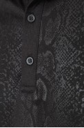 Поло мужское с длинными рукавами, цвет черный, 157R303-1 - фото № 4