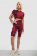 Костюм жіночий домашній, колір бордовий, 214R340-10 оптом - фото № 0