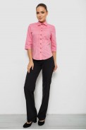 Рубашка женская однотонная, цвет розовый, 230R068-4 - фото № 1