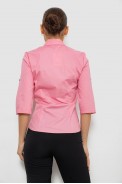 Рубашка женская однотонная, цвет розовый, 230R068-4 - фото № 3