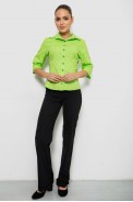 Рубашка женская однотонная, цвет салатовый, 230R068-4 - фото № 1