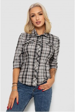 Рубашка женская  230R063-25, цвет Серый
