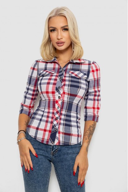 Рубашка женская  230R063-25, цвет Серо-розовый