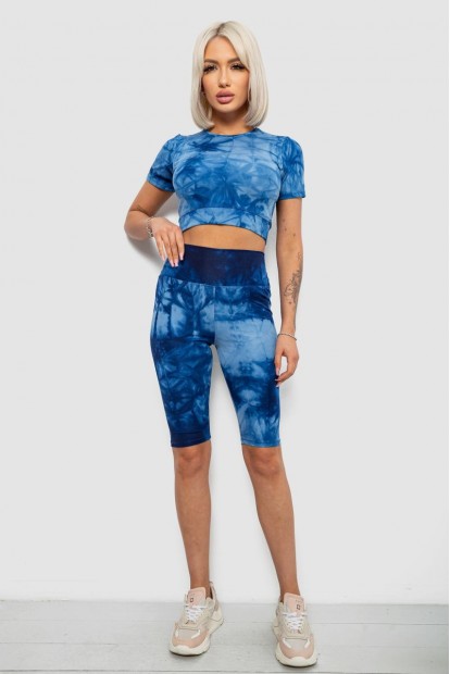 Костюм женский домашний, цвет синий, 214R340-10