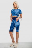 Костюм жіночий домашній, колір синій, 214R340-10 - фото № 2
