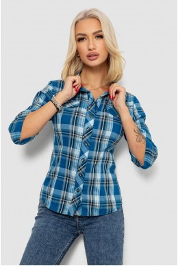 Рубашка женская  230R063-25, цвет Синий