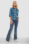 Рубашка женская  230R063-25, цвет Синий - фото № 1