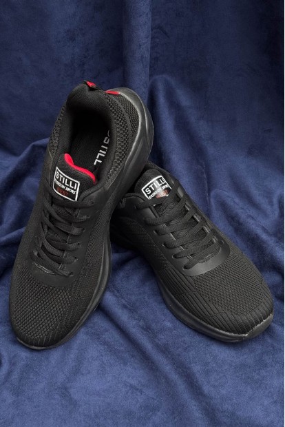 Кроссовки мужские демисезонные, цвет черно-красный, 248RH239