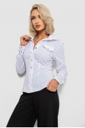 Сорочка жіноча однотонна  -уцінка, колір білий, 230R211-U-35 - фото № 2