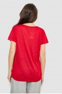 Футболка женская с принтом, цвет красный, 244R2073-1 - фото № 3