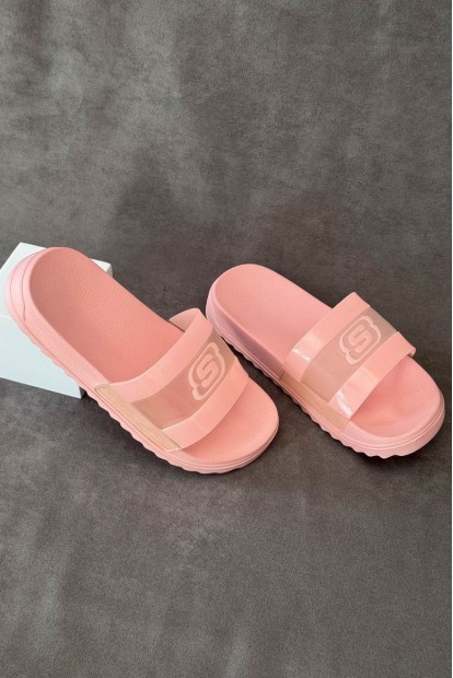 Шльопанці жіночі з аплікацією, колір рожевий, 243R5030-2