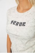 Футболка жіноча з принтом, колір кремовий, 221R3315 - фото № 4