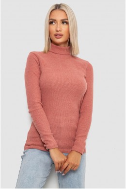 Гольф женский однотонный в рубчик, цвет коралловый, 238R803
