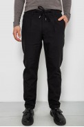 Штаны мужские классические однотонные, цвет черный, 157RU02-005 - фото № 0