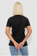 Футболка жіноча з принтом, колір чорний, 244R2805 - фото № 3