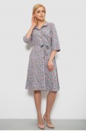Платье софт c цветочным принтом, цвет джинс, 230R040-10 - фото № 1