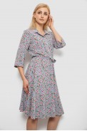 Платье софт c цветочным принтом, цвет джинс, 230R040-10 - фото № 2