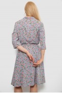 Платье софт c цветочным принтом, цвет джинс, 230R040-10 - фото № 3