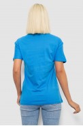 Футболка жіноча з принтом, колір блакитний, 244R2805 - фото № 3