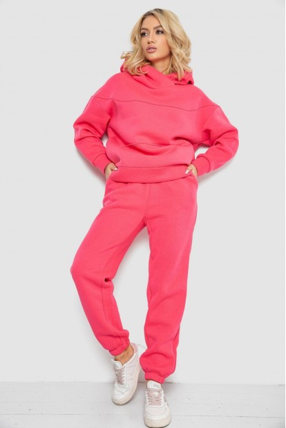 Спортивний костюм жіночий на флісі  -уцінка, колір рожевий, 247R10765-U-15