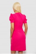 Платье женское однотонное классическое, цвет розовый, 244R259 - фото № 3