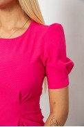 Платье женское однотонное классическое, цвет розовый, 244R259 - фото № 4