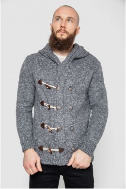 Кофта чоловіча на ґудзиках  -уцінка, колір сірий, 214R10640-U