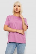 Футболка жіноча однотонна, колір пудровий, 129R8900-1 - фото № 0