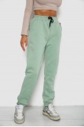 Спортивные штаны женские на флисе  -уценка, цвет светло-мятный, 238R57020-U-9 - фото № 2