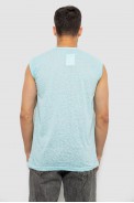Майка мужская с принтом, цвет бирюзовый, 244R352-5 - фото № 3