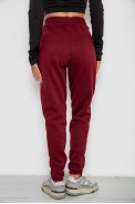 Спортивные штаны женские на флисе  -уценка, цвет бордовый, 238R58671-U-10 - фото № 3