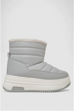 Дутики жіночі зимові на хутрі, колір сірий, 248RAM018