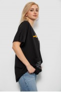 Футболка женская с принтом, цвет черный, 244R4020 - фото № 2