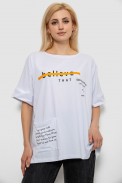 Футболка женская с принтом, цвет белый, 244R4020 - фото № 0