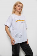 Футболка женская с принтом, цвет белый, 244R4020 - фото № 2
