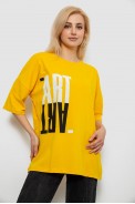 Футболка женская с принтом, цвет желтый, 244R2015 - фото № 0