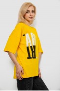Футболка женская с принтом, цвет желтый, 244R2015 - фото № 2