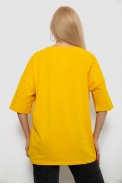 Футболка женская с принтом, цвет желтый, 244R2015 - фото № 3