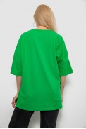 Футболка женская с принтом, цвет зеленый, 244R2015 - фото № 3