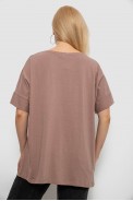 Футболка жіноча з принтом, колір мокко, 244R4020 - фото № 3
