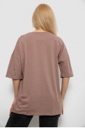 Футболка женская с принтом, цвет мокко, 244R2015 - фото № 3