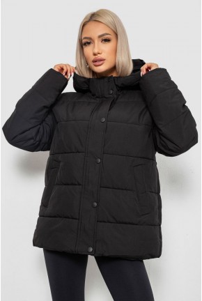 Куртка жіноча демісезонна, колір чорний, 207R004