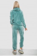 Спортивний костюм жіночий велюровий, колір м'ятний, 241R1530-5 - фото № 3