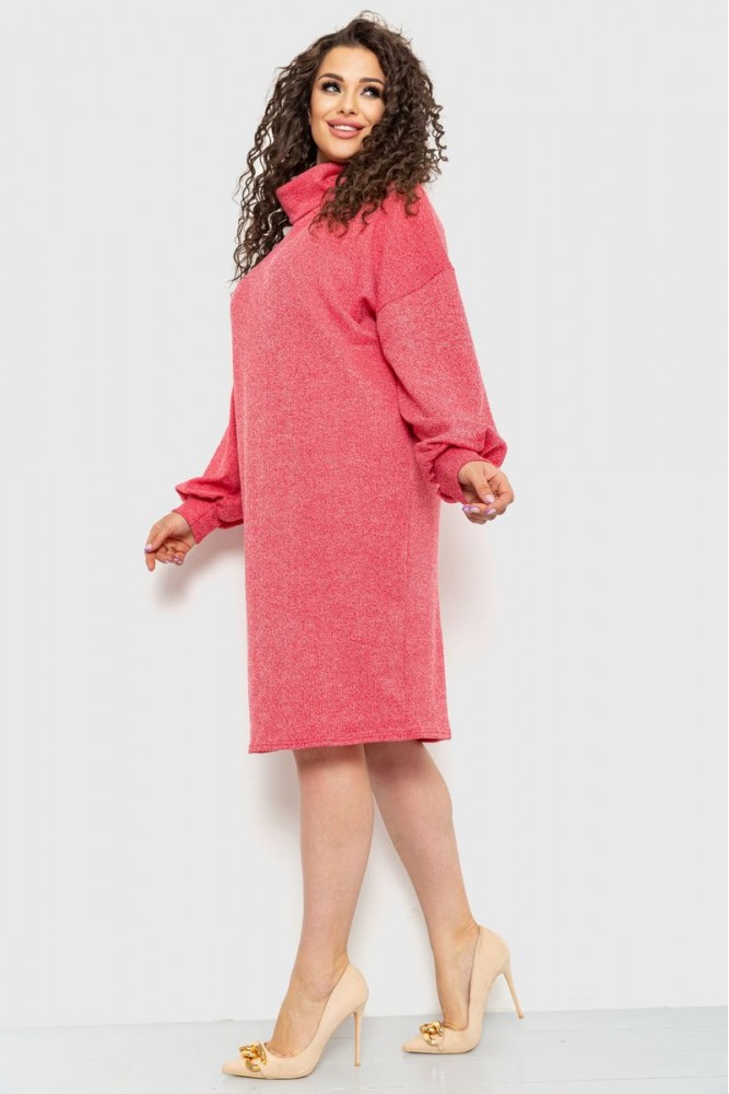 Купить Платье свободного кроя, цвет темно-розовый, 153R5037 - Фото №3