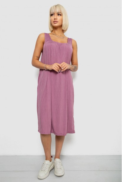 Сарафан женский в горох, цвет сливовый, 257R733-1
