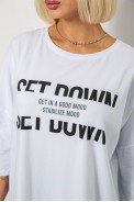 Футболка женская с принтом, цвет белый, 244R3012-5 - фото № 4