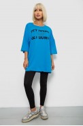 Футболка женская с принтом, цвет голубой, 244R3012-5 - фото № 1