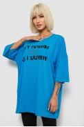 Футболка женская с принтом, цвет голубой, 244R3012-5 - фото № 2