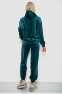 Спортивний костюм жіночий велюровий, колір зелений, 241R1530-5 - фото № 3